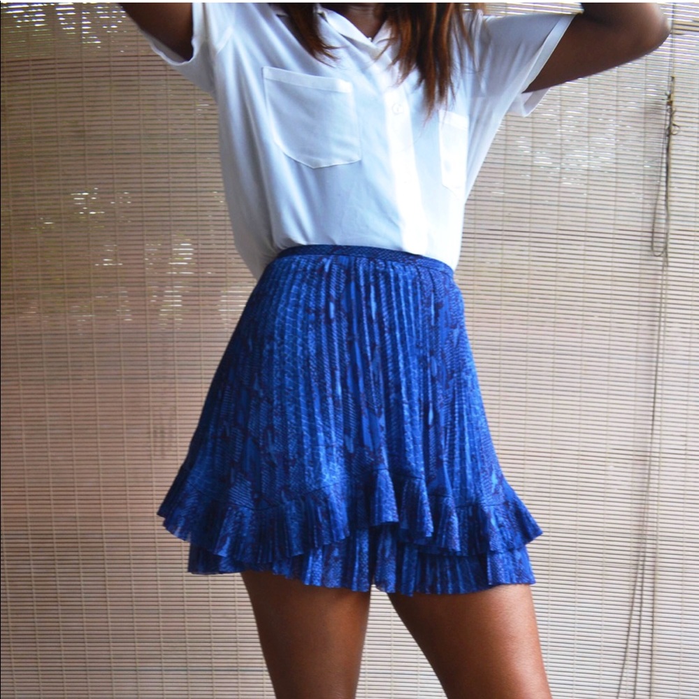 Banana Republic Snake Print Mini Skirt